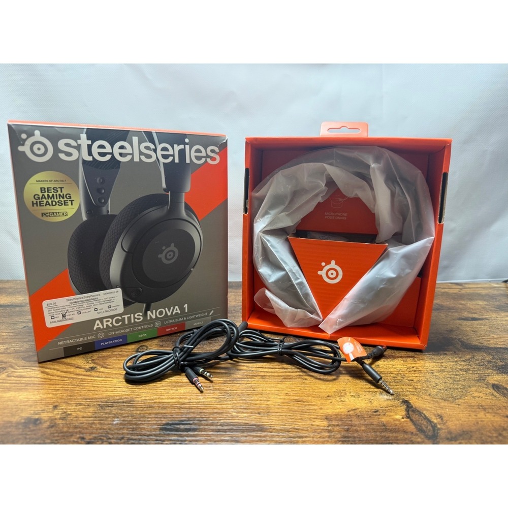 SteelSeries Arctis Nova 1 Over-Ear Gaming Headset - Black